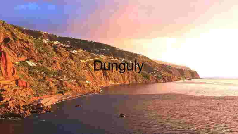 Sunset Over Madeira Island Landscape with Ocean