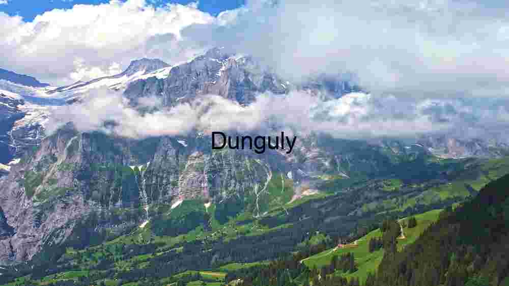 Grassy Mountain, Snowy Mountain & Clouds