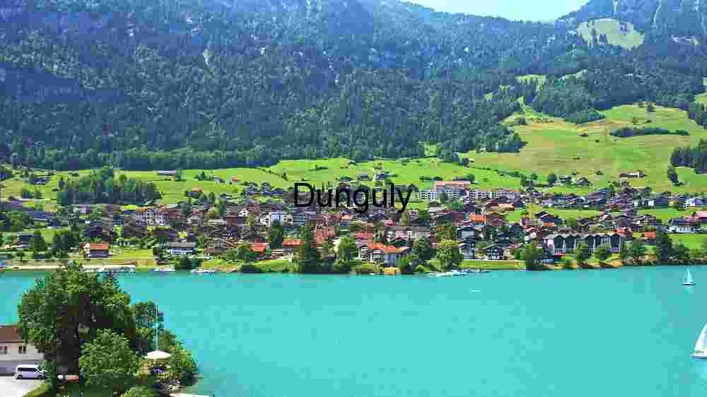 Switzerland in Summer Sunny Day