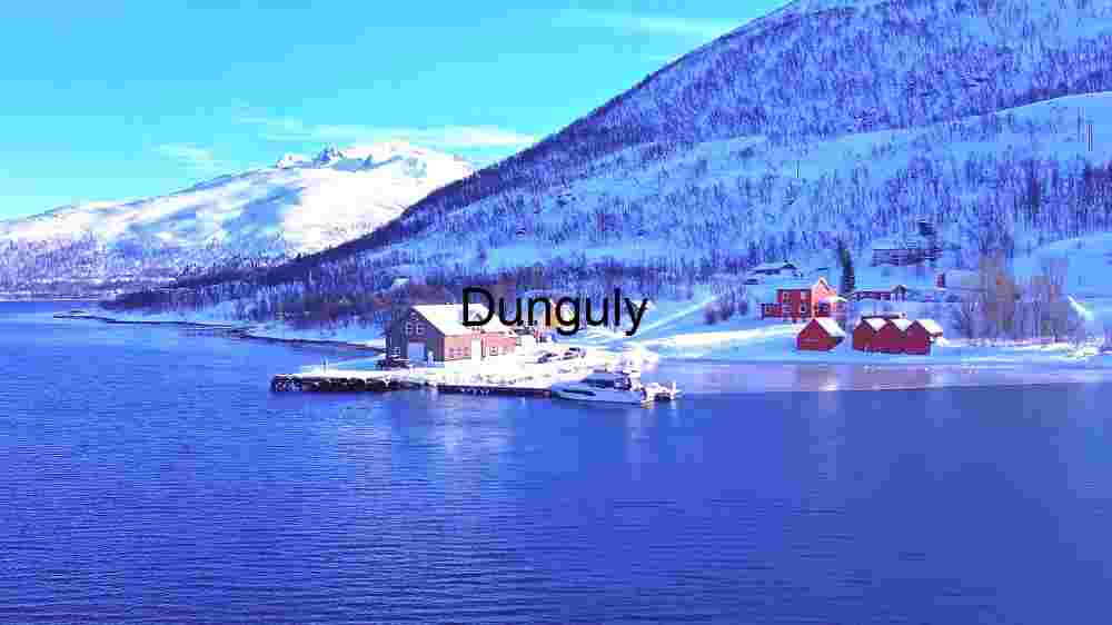 Alps and Shore Covered By Snow