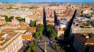 Rome Italy Aerial View