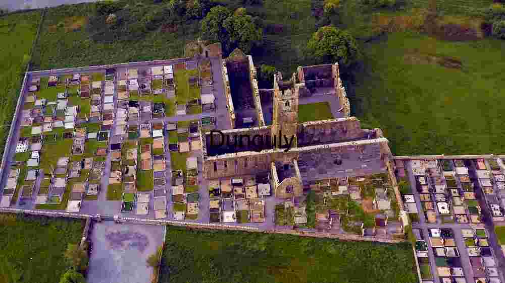 Cemetry with Antic Church