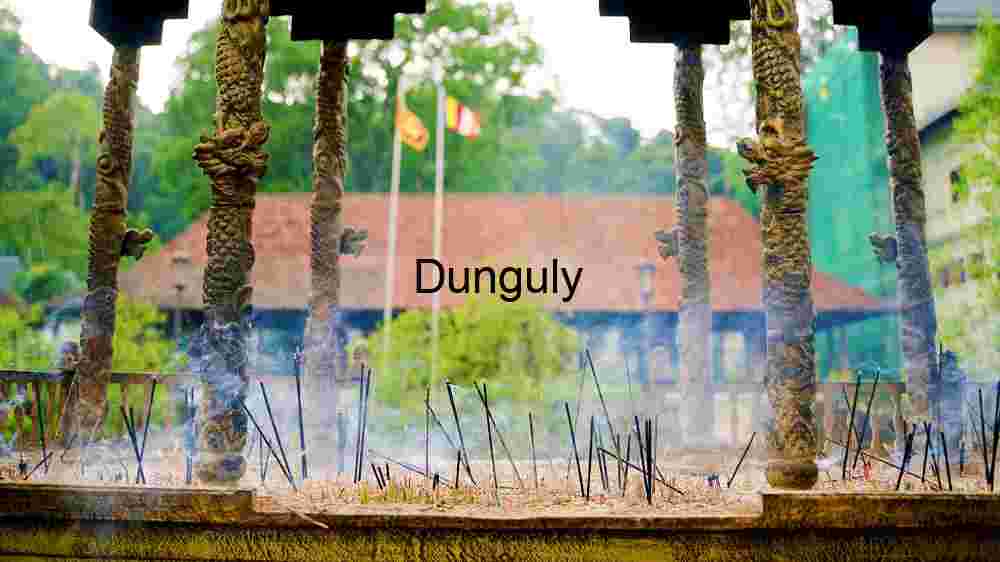 Smoldering Joss Sticks Buddhist Pagoda