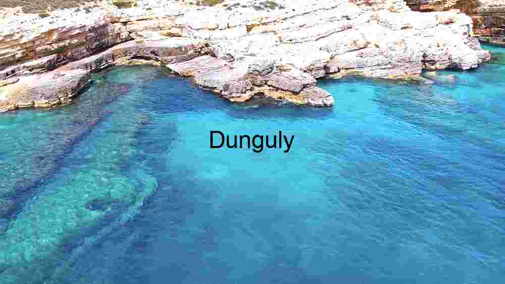 Azure Escape: Aerial View of a Secluded Coastal Paradise