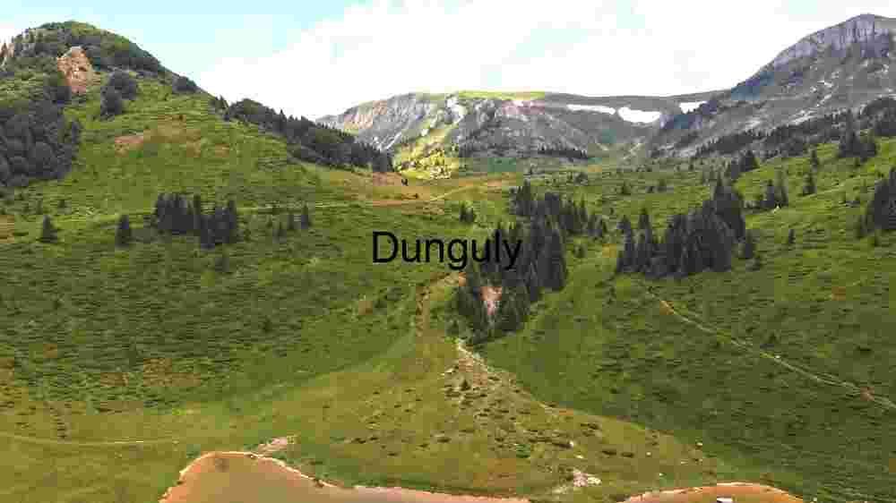 Serene Mountain Lake Side Panorama