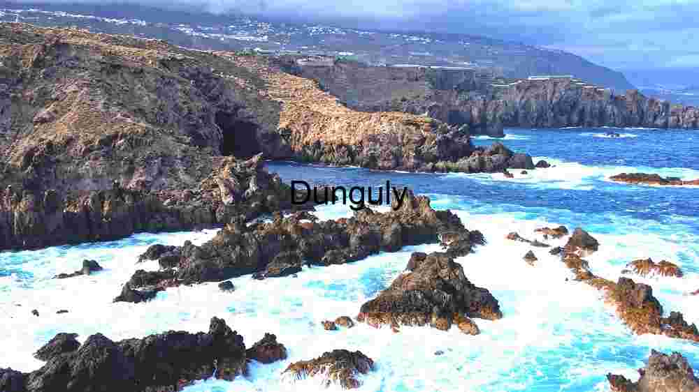 Rugged Coastal Beauty: A Symphony of Blue and Brown
