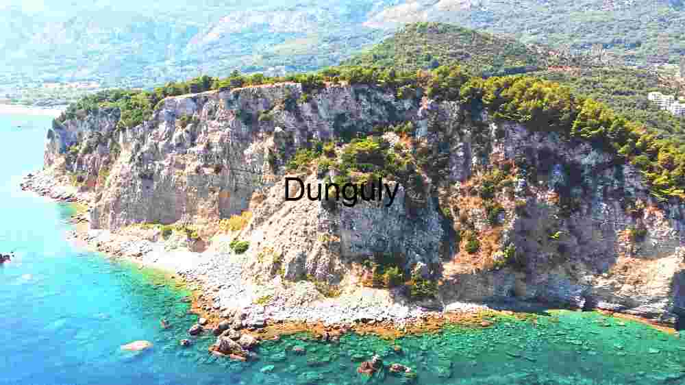 Aerial View of a Lush Cliffside