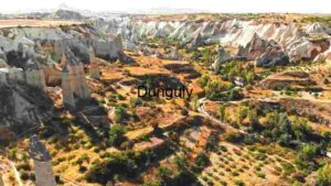 Aerial View: Cappadocia's Geological Wonders