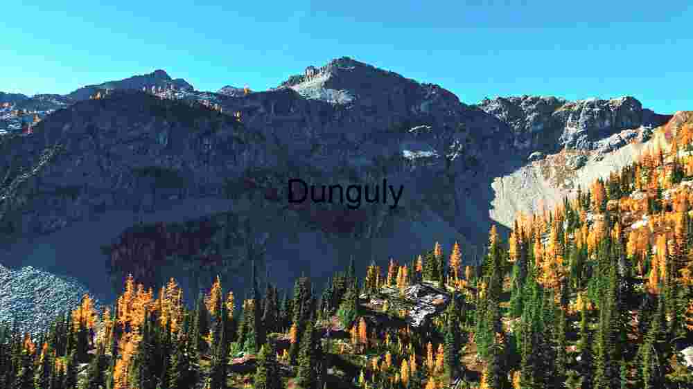 Autumn's Embrace on the Mountain Slopes