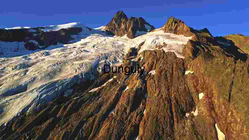 Majestic Mountain Peaks at Sunrise