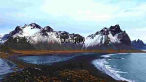 Majestic Mountain Range by the Sea