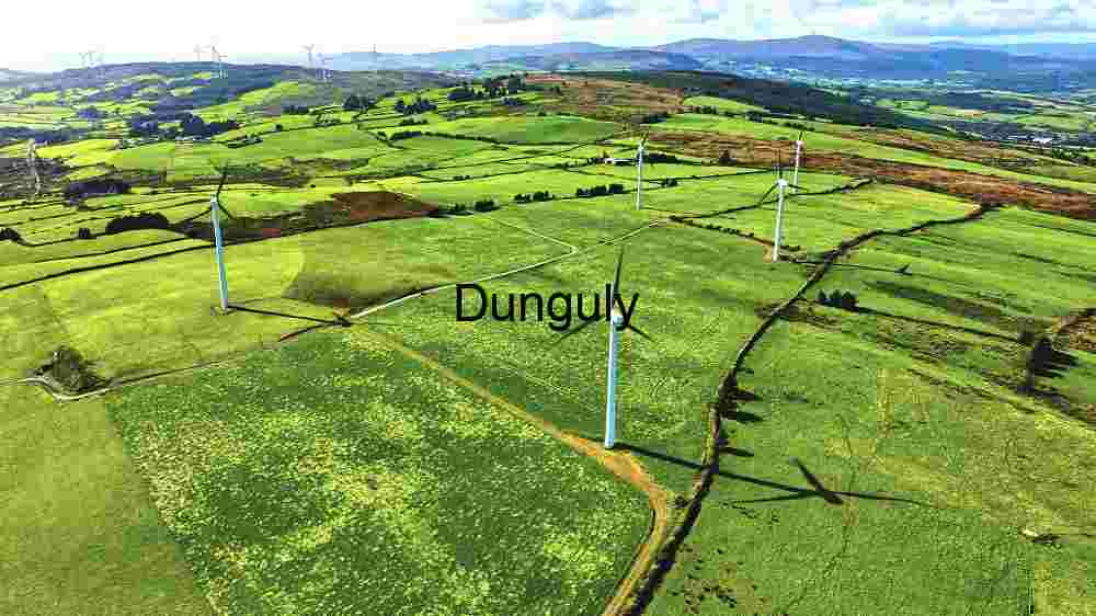 Rural Landscape Adorned with Wind Turbines
