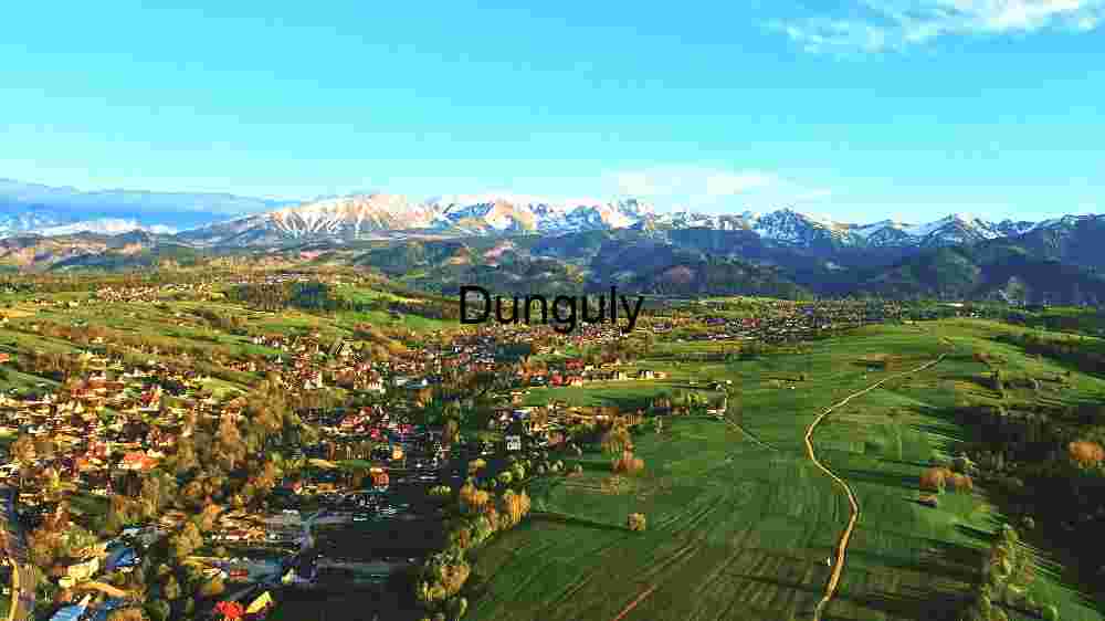 Idyllic Mountain Village at Sunset