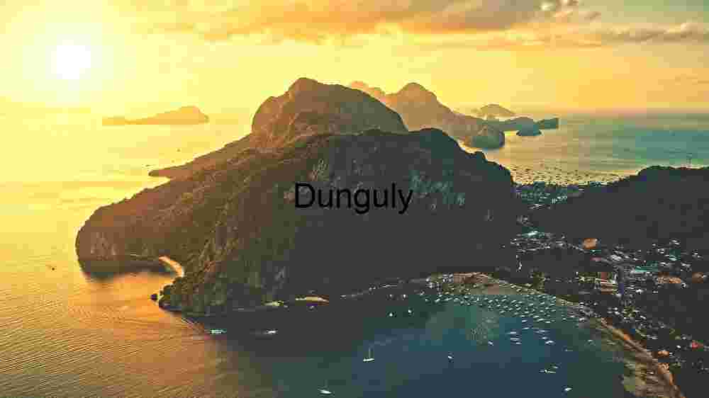 Sunset Serenity: Aerial View of a Coastal Town