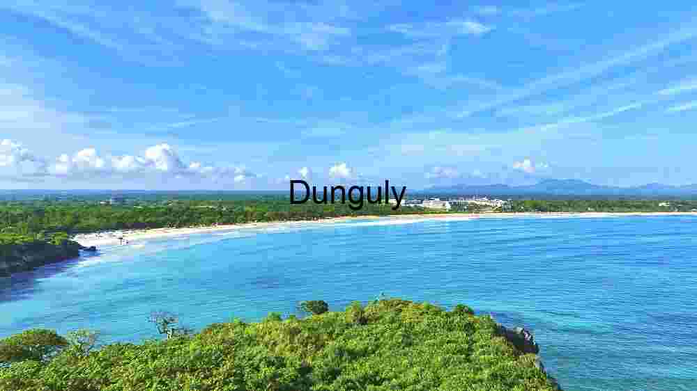 Tropical Paradise: Aerial View of a Pristine Beach