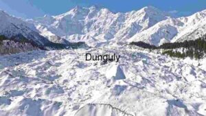 Majestic Winter Wonderland: Aerial View of Snow-Covered Mountains