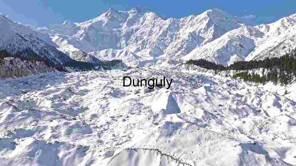 Majestic Winter Wonderland: Aerial View of Snow-Covered Mountains