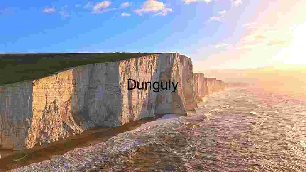 Coastal Cliffs at Sunlight