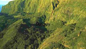 Verdant Cliffs of Hawaii: Aerial Perspective