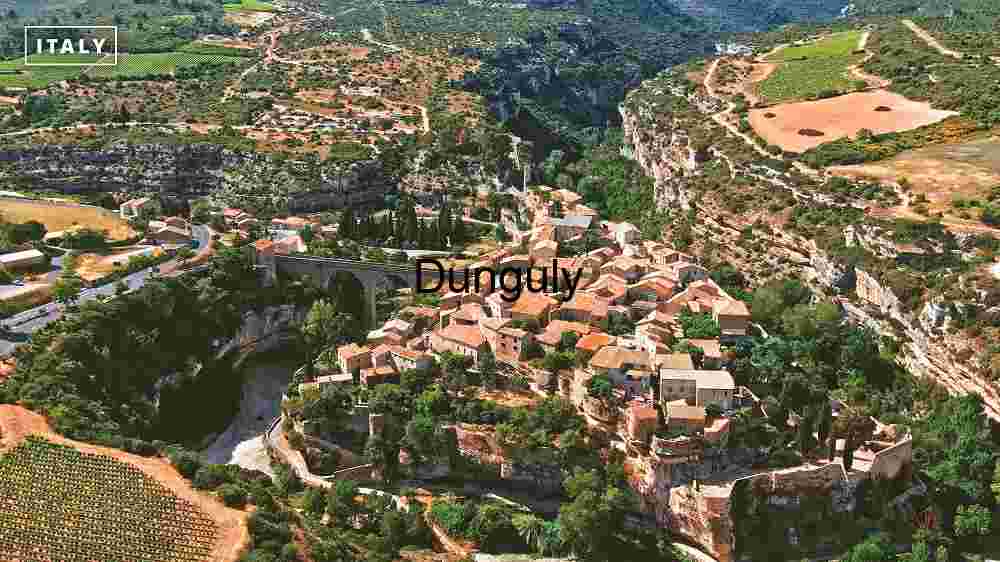 Traditional Village Amidst Lush Greenery