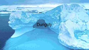 Majestic Ice Arch in Polar Seascape