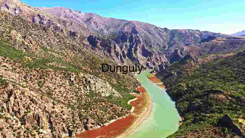 Serene River Bend in a Mountainous Landscape