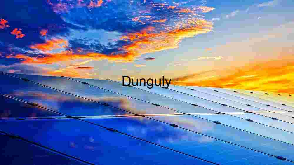 Sunset Reflections on Solar Panels