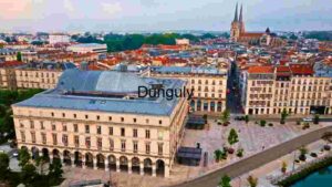 Aerial View of Historical Cityscape