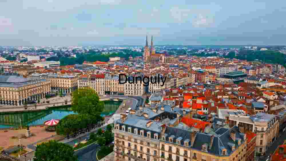 Aerial View of a Historic European City