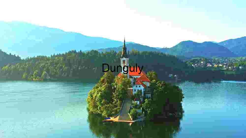 Serene Island Church Amidst Nature