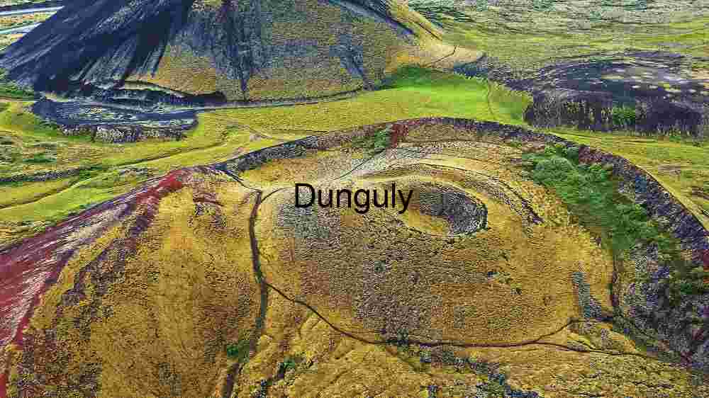 Volcanic Landscape Aerial View