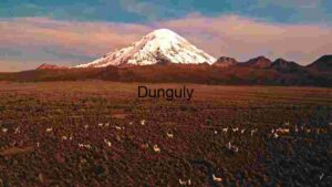 Majestic Snow-Capped Mountain with Grazing Animals