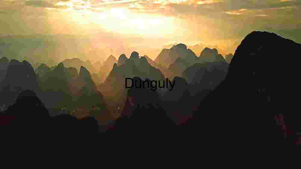 Majestic Sunrise Over Karst Mountains