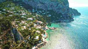 Coastal Village on a Rocky Cliffside