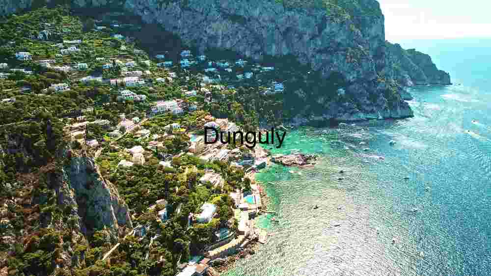 Coastal Village on a Rocky Cliffside