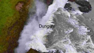 Aerial View of a Dynamic Waterfall