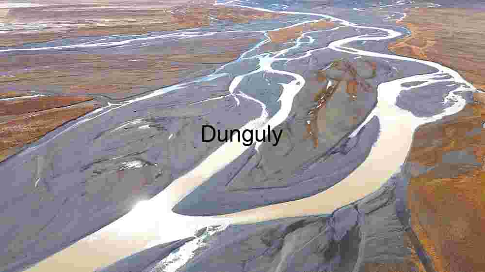 Aerial View of a Braided River System