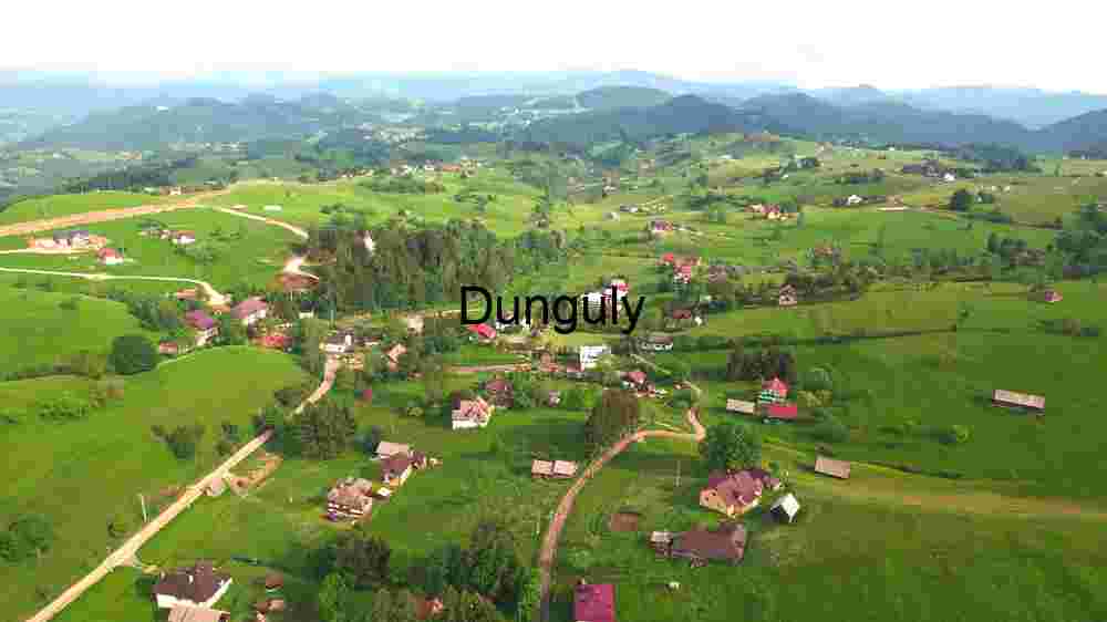 Serene Aerial View of a Lush Green Countryside