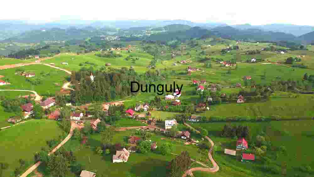 Serene Aerial View of a Lush Green Countryside