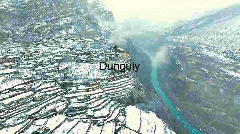 Winter’s Embrace on a Mountainous Village