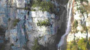 Majestic Waterfall Cascading Down a Rocky Cliffside