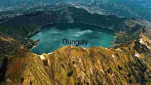 Majestic Crater Lake Aerial View