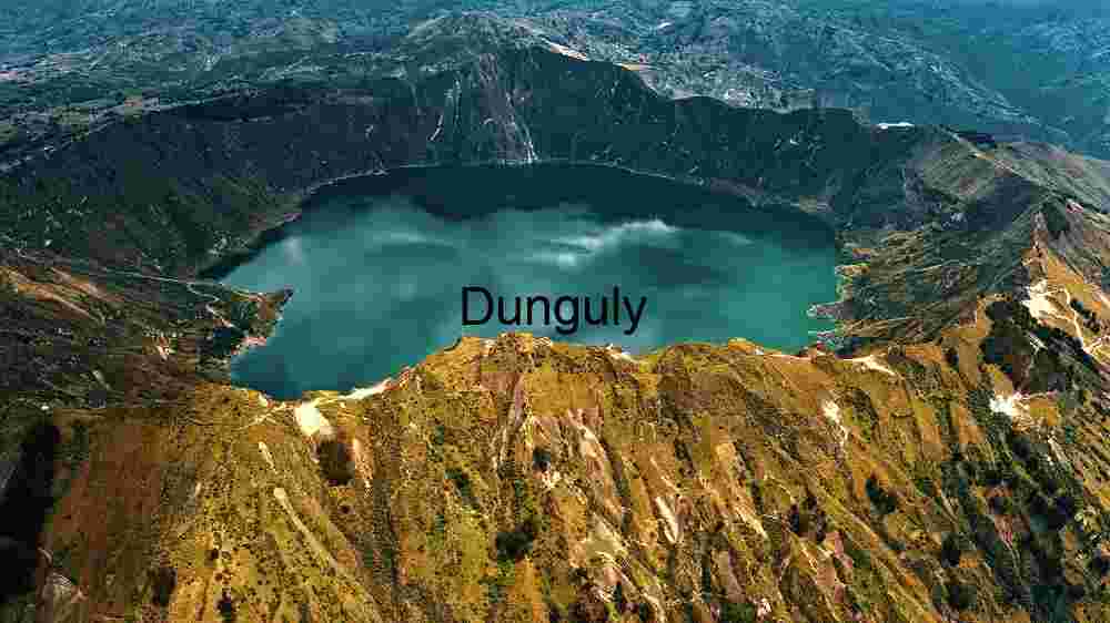 Majestic Crater Lake Aerial View