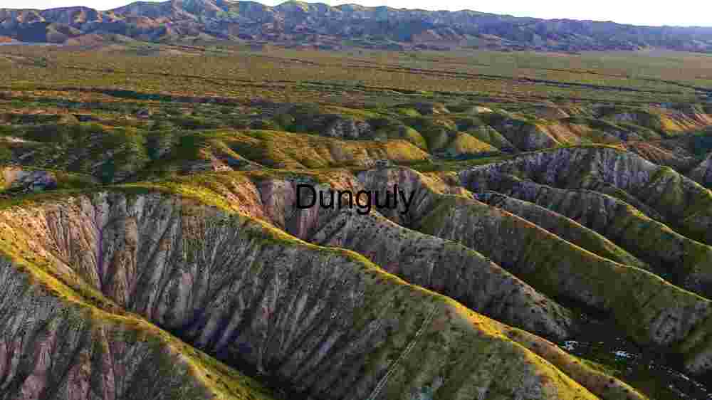 Eroded Hills and Valleys in a Semi-Arid Landscape