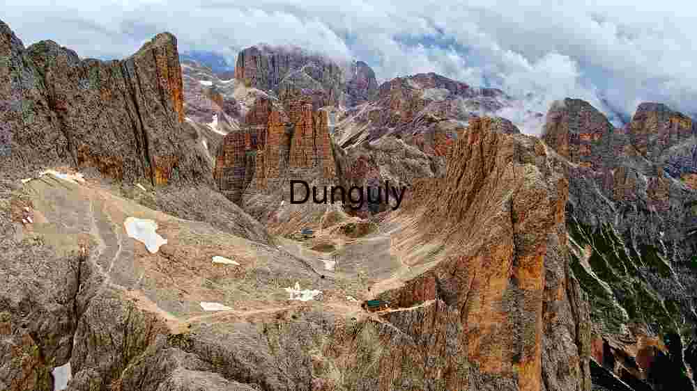 Majestic Mountain Range with Rugged Peaks