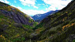 Majestic Mountain Valley in Autumn
