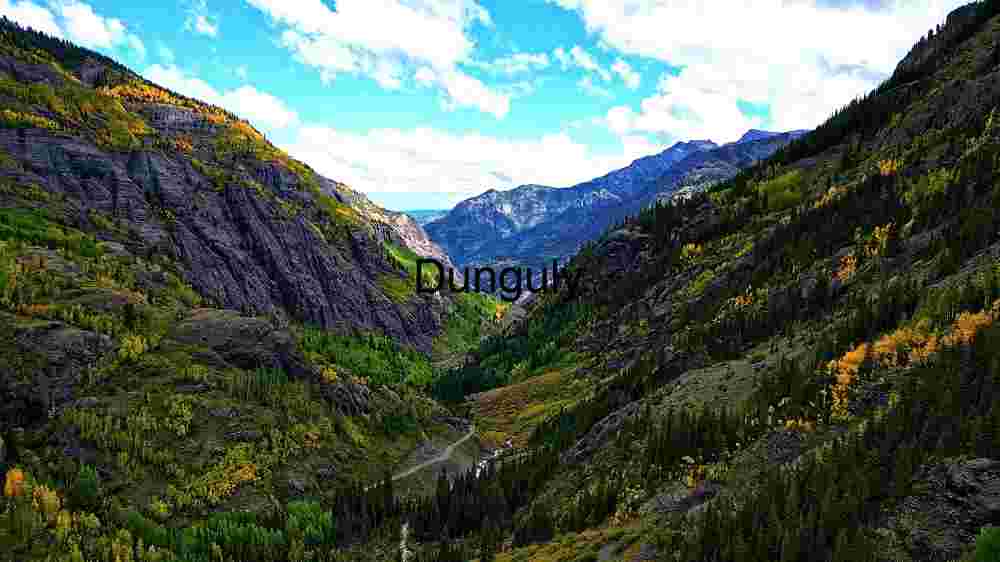 Majestic Mountain Valley in Autumn