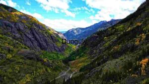 Majestic Mountain Valley in Autumn