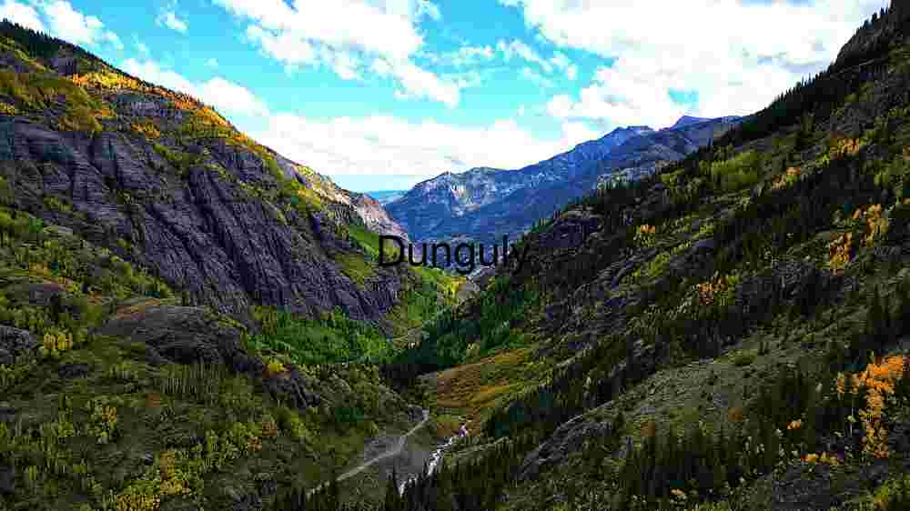 Majestic Mountain Valley in Autumn
