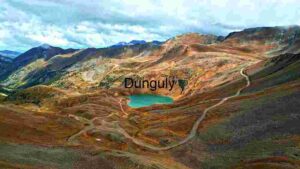 Serene Mountain Landscape with Winding Trails